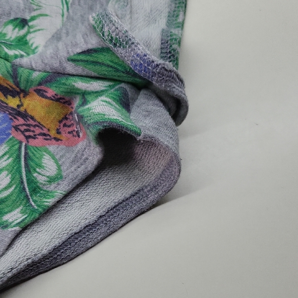 Floral Print Gray Shorts - Picture 6 of 6